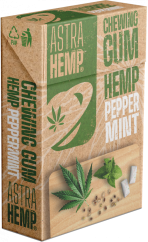Žvečilni gumi Astra Hemp Peppermint Cannabis (brez sladkorja)