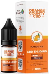 Orange County CBD E-skystas mango ledas, CBD 300 mg, 10 ml