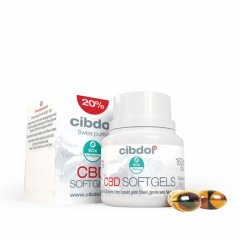 Cibdol Gelové CBD tobolky 20%, 60x32mg, 1920 mg