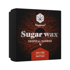 Happease - Extrahera Tropisk soluppgång Sockervax, 62% CBD, 1g