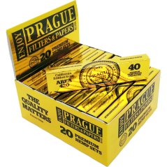 Prague Filters and Papers - Cartine e filtri King Size - Canapa impostato - scatola 20 pcs