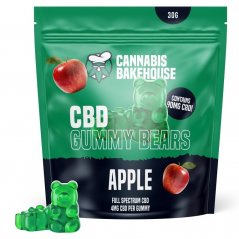 Cannabis Bakehouse Gomitas de CBD Osos - manzana, 30g, 22 piezas X 4mg CDB
