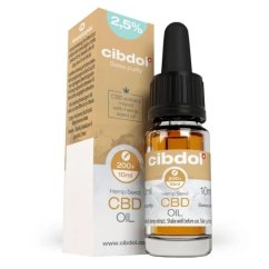 Cibdol ヘンプオイル 2.5% CBD、230 mg、10ml