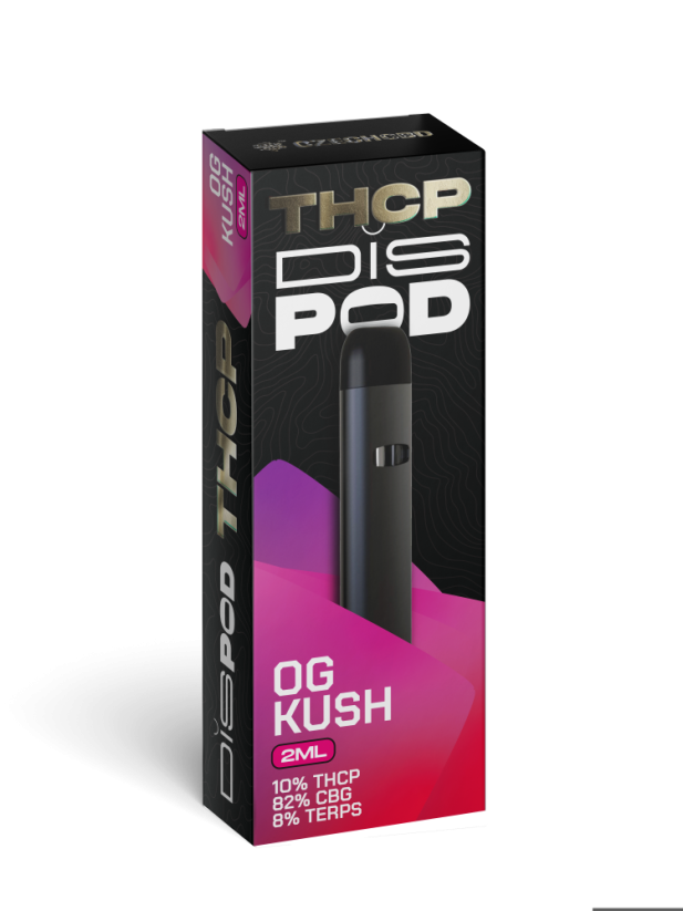 Czech CBD THCP Vape Pen disPOD OG Kush 10 % THCP, 82 % CBG, 2 ml