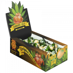 Cannabis Salted Caramel Lollies – Display Carton (70 Lollies)