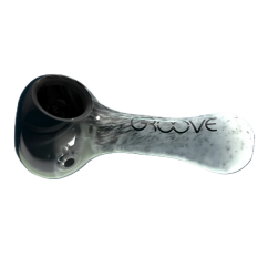 Groove Pipa Tangan Fritted 4", Black Frost