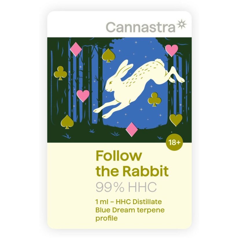 Cannastra HHC Cartridge Follow the Rabbit (Blue Dream), 99 %, 1 ml