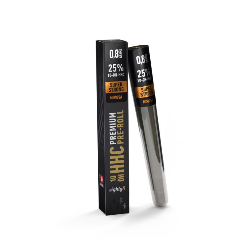 Eighty8 10-OH-HHC Preroll Super Strong Mimoza, 25 % 10-OH-HHC, 0,8 g