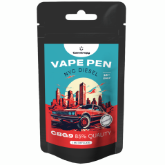 Canntropy CBG9 Jednorázový Vape Pen NYC Diesel, CBG9 85 % quality, 1 ml