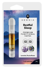 Hemnia Wkład Restful Sleep - 40% CBD, 60% CBN, lawenda, passiflora, 1 ml