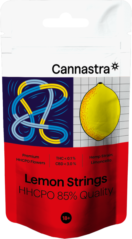 Cannastra HHCPO ყვავილოვანი ლიმონის სიმები, HHCPO 85% ხარისხი, 1გ - 100გ