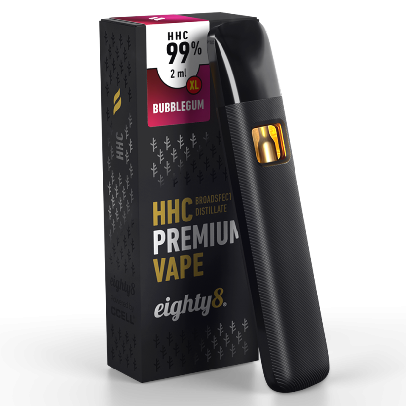 Eighty8 HHC Vape Bubblegum, 99 % HHC, 2 ml