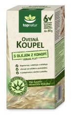 Topnatur Ovesná koupel s olejem z konopí 6x30g