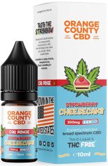 Orange County CBD Cheesecake liquido alla fragola, CBD 300 mg, 10 ml