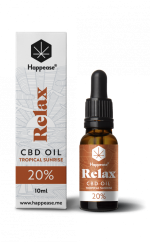 Happease Aceite Relax CBD Amanecer Tropical, 20% CDB, 2000mg, 10ml