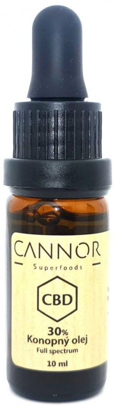 Cannor Пълен спектър на CBD Конопено масло 30%, 3000mg, 10ml