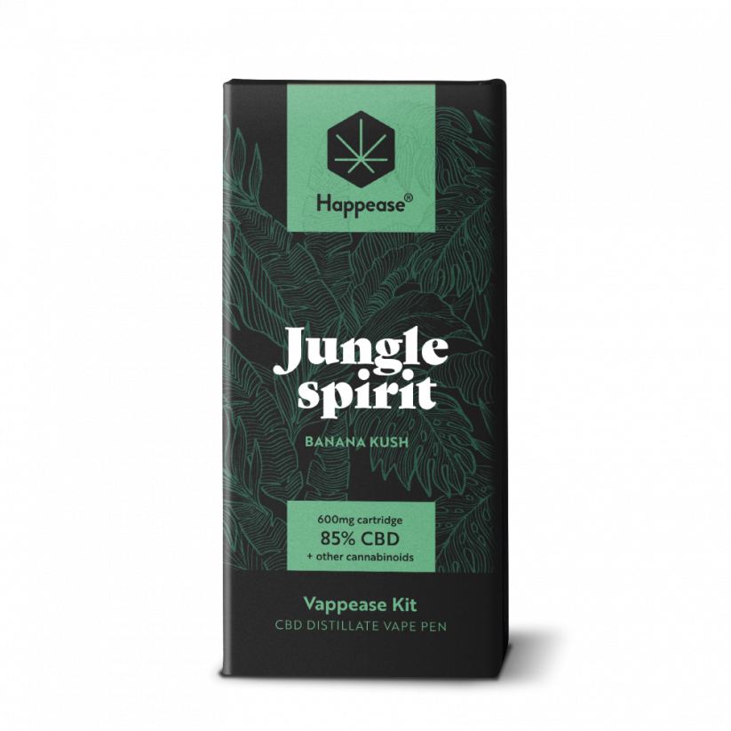 Happease Klasikinis Džiunglių dvasia - Garinimo rinkinys, 85% CBD, 600 mg