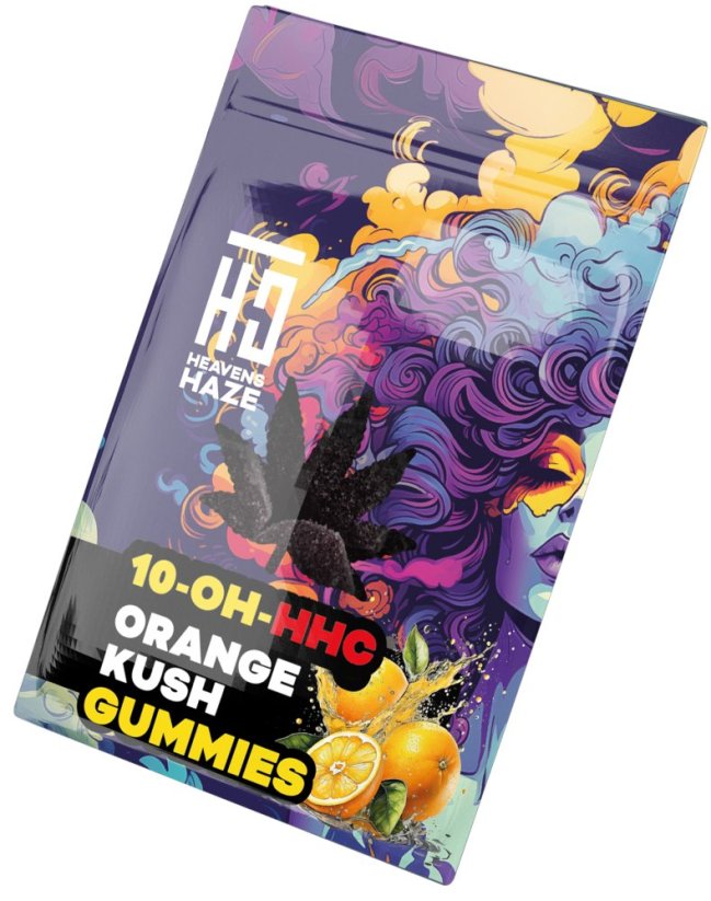 Heavens Haze 10-OH-HHC Gummies Orange Kush, 3 ks