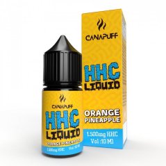 CanaPuff Líquido HHC naranja Piña, 1500 mg, 10ml