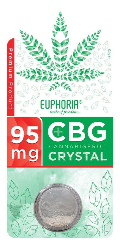 Euphoria Pure CBG Kristall 95mg, 0,1 g