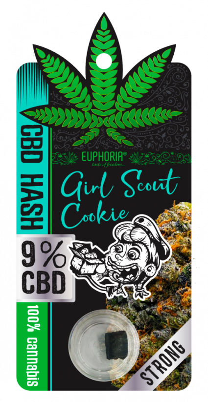 Euphoria CBD räsi 9% Girl Scout küpsis 1 g