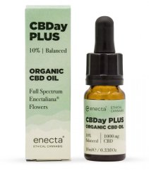 *Enecta CBDay Plus Kiegyensúlyozott Teljes spektrum CBD olaj 10%, 1000 mg, 10 ml