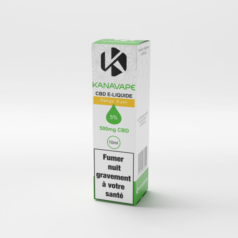 Kanavape Манго Куш рідина, 5 %, 500 мг CBD, 10 мл