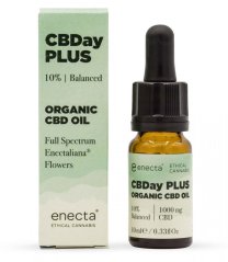 *Enecta CBDay Plus Equilibrado Espectro completo CDB óleo 10%, 1000 mg, 10 ml
