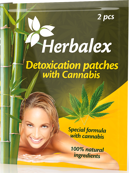 Herbalex детоксикация лепенки с канабис 2pcs