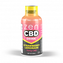 ZEN CBD Drink - Limonata alla fragola, 70 mg, 60 ml