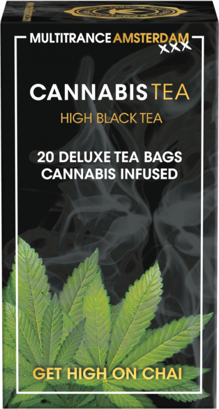 Чорний чай Cannabis High (коробка з 20 чайних пакетиків)