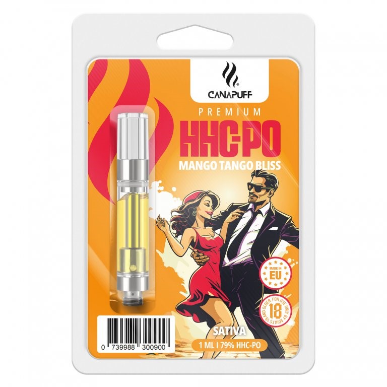 CanaPuff Náplň HHCPO Mango Tango Bliss, HHCPO 79 %, 1 ml