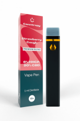 Canntropy Blend Vape Pen Tos de fresa, HHCP 6 %, CBD 90 %, 1 ml