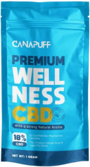 CanaPuff CBD Hemp Flower Wellness, CBD 18 %, 1 g - 10 g