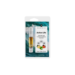 Hemnia Active Life - Картридж, 50 % CBG, 20 % THCV, 25 % CBD, джинджифил, гинко билоба, гуарана, 1 ml