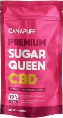 CanaPuff CBD Konopný kvet, cukrová kráľovná, CBD 17 %, 1 g – 10 g