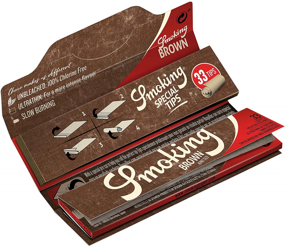 Cartine Smoking Brown King Size