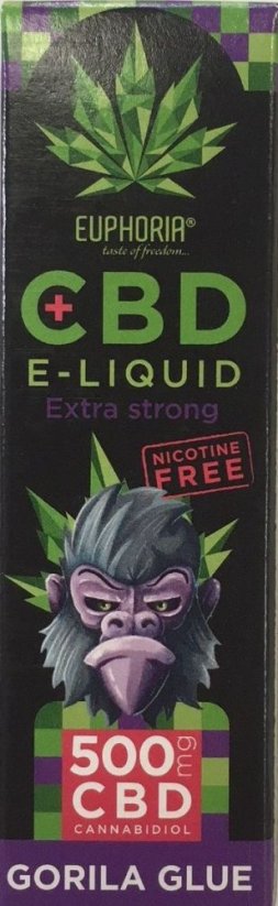Euphoria CBD E-Liquid Gorilla Glue 10 ml, 500 mg