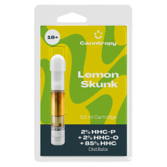 Canntropy HHC Karışım Kartuşu Limon Kokarca, %2 HHC-P, %2 HHC-O, %85 HHC, 0,5 ml