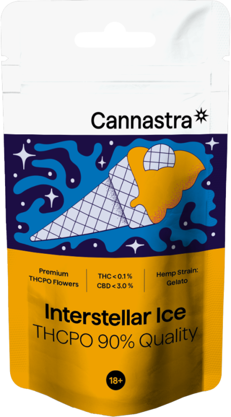 Cannastra THCPO Flower Interstellar Ice, THCPO 90 % kvalitet, 1g - 100 g