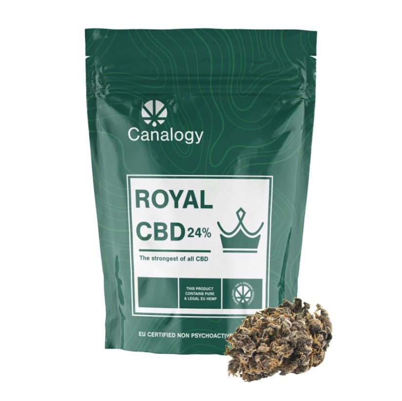 Canalogy CBD kanapių gėlė Royal 16%, 1g - 1000g