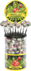 Piruletas Cannabis Strawberry Haze - Envase expositor (100 piruletas)