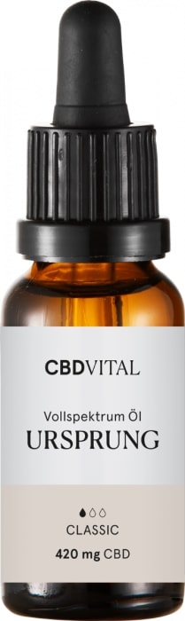 CBD Vital ALKUPERÄ 'Klassikko viisi' öljyä kanssa CBD 5%, 420 mg, 20 ml