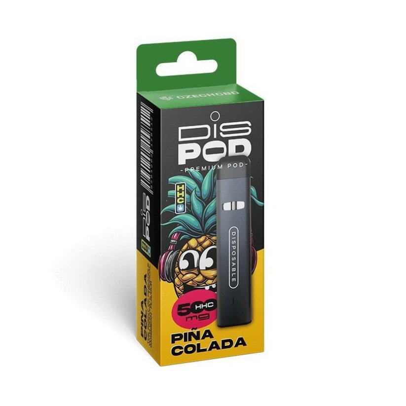 Czech CBD HHC Vape Penna disPOD Pinacolada 500 mg, 0,5 ml