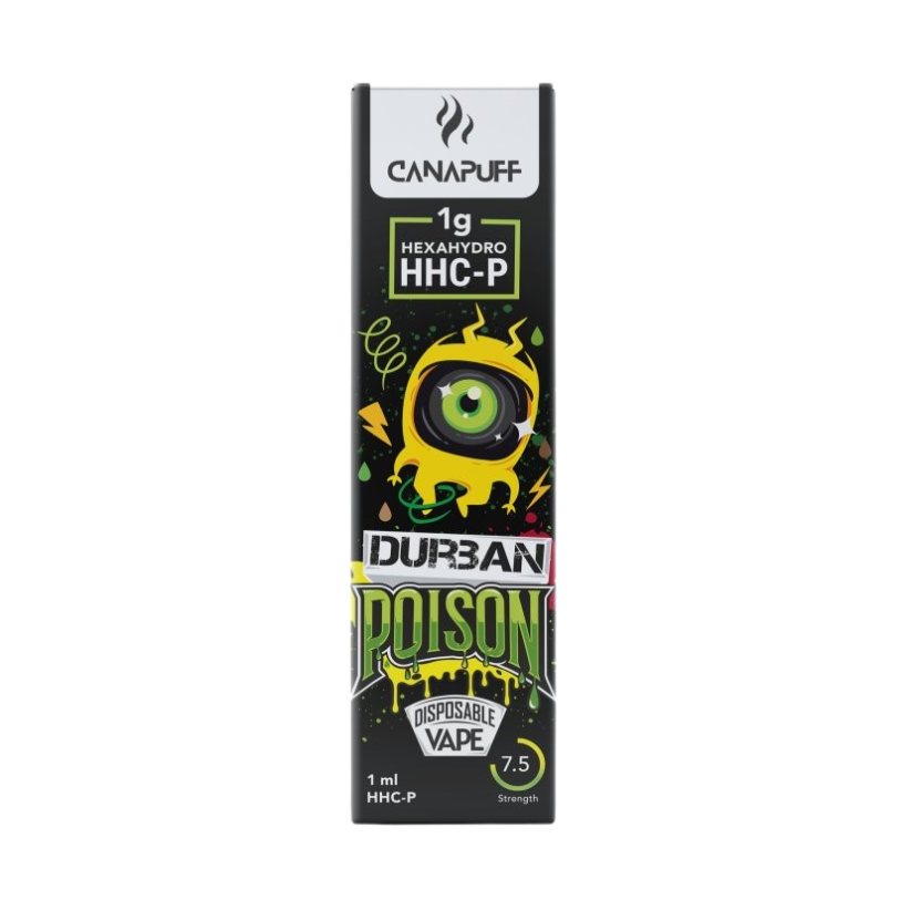 CanaPuff Durban Poison 96% HHCP - Disposable vape pen, 1 ml