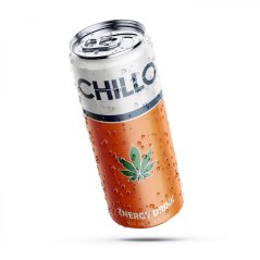 Chillo Bebida energética de cannabis Sem THC, 250ml
