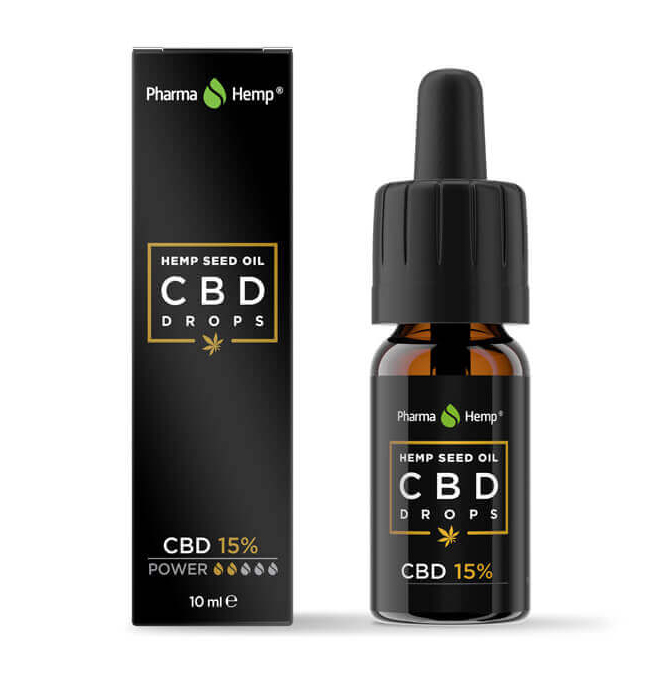 PharmaHemp picături CBD Semințe de cânepă Ulei 15%, 10ml, 1500mg