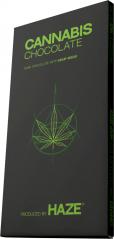 HaZe Cannabis Dark Chocolate mit Hanfsamen - Karton (15 Riegel)