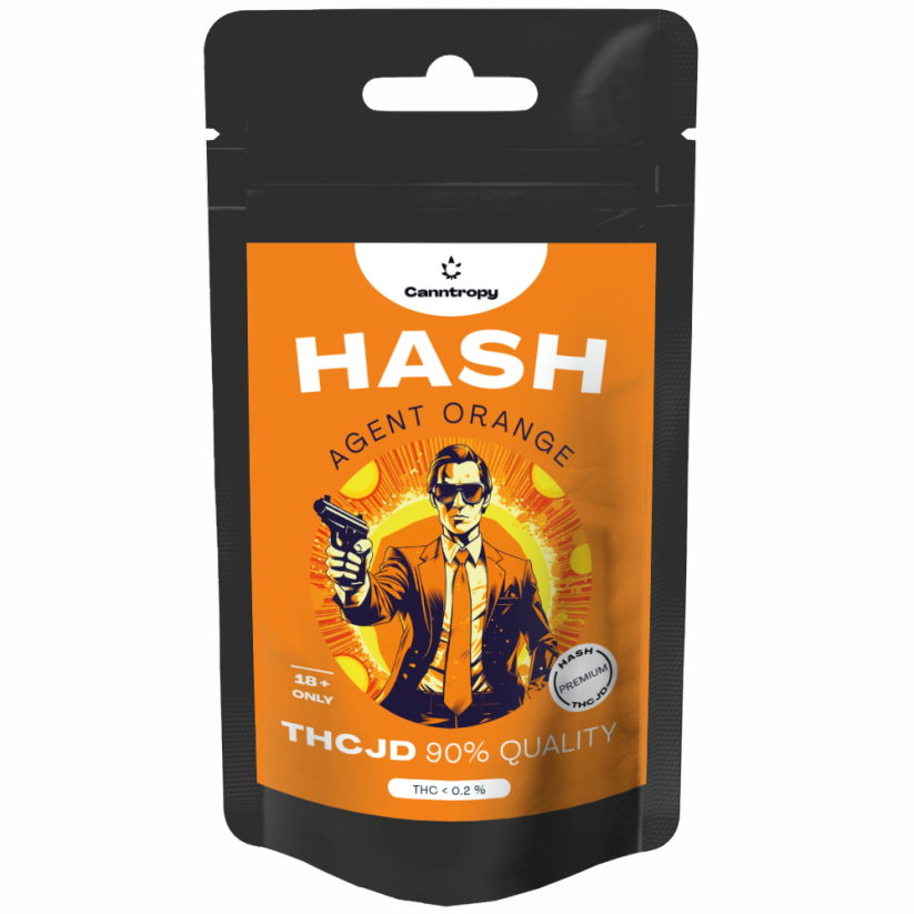 Canntropy THCJD ハッシュ エージェント オレンジ、THCJD 90% 品質、1 g - 5 g