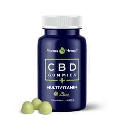 Pharma Hemp Multivitamínové CBD veganské gumové bonbóny, 600 mg, 60 ks x 10 mg, 210 g